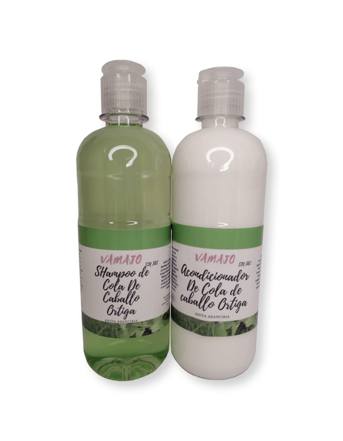 SHAMPOO Y ACONDICIONADOR COLA DE CABALLO Y ORTIGA 500ml Vamajo